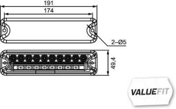Lampa tylna zespolona Hella 2VP 357 021-041