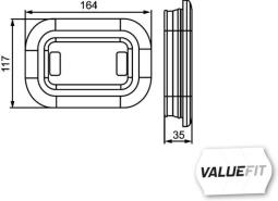 Lampa tylna zespolona HELLA 2SB 357 025-001