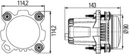 Zestaw, reflektor Hella 1ML 012 488-131