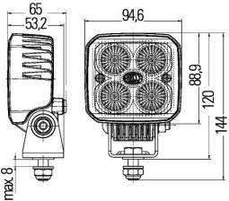 Oświetlenie pomocnicze Hella 1GA 996 284-012
