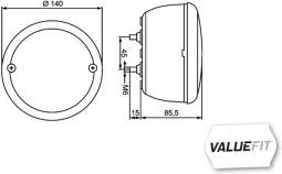 Lampa kierunkowskazu HELLA 2BA 357 026-221