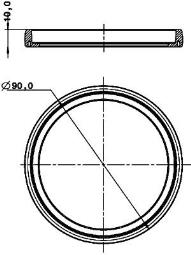 Pierścień gumowy Hella 9GD 980 696-001