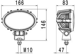Oświetlenie pomocnicze Hella 1GA 996 761-101