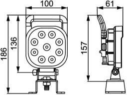 Oświetlenie pomocnicze Hella 1GA 357 103-082