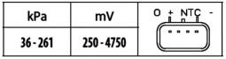 Czujnik, ciśnienie w kolektorze dolotowym HELLA 6PP 009 400-381