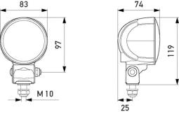 Oświetlenie pomocnicze Hella 1G0 996 576-601