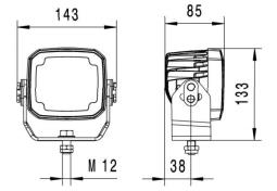 Oświetlenie pomocnicze Hella 1GA 995 606-601