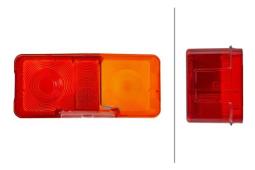 Szkło lampy, lampa tylna zespolona Hella 9EL 116 844-001