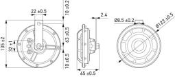 Klakson Hella 3AG 003 399-801