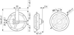 Klakson Hella 3AG 003 399-911