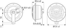Klakson Hella 3CB 004 811-091