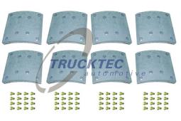 Zestaw szczęk hamulcowych, hamulce bębnowe Trucktec Automotive 01.35.005