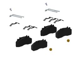 Zestaw klocków hamulcowych, hamulce tarczowe Wabco 12999737VT