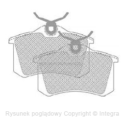 Zestaw klocków hamulcowych, hamulce tarczowe Wabco 6402259222