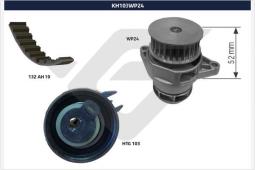 Pompa wodna + zestaw paska rozrządu Hutchinson KH 103WP24