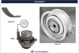 Pompa wodna + zestaw paska rozrządu Hutchinson KH 125WP73