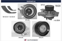Pompa wodna + zestaw paska rozrządu Hutchinson KH 293WP148
