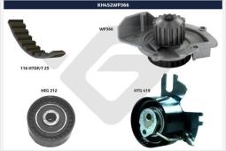 Pompa wodna + zestaw paska rozrządu Hutchinson KH 452WP366