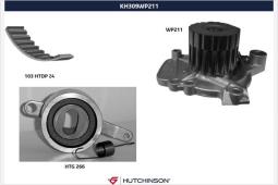 Pompa wodna + zestaw paska rozrządu Hutchinson KH 309WP211