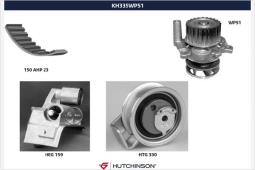 Pompa wodna + zestaw paska rozrządu Hutchinson KH 335WP51