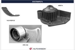 Pompa wodna + zestaw paska rozrządu Hutchinson KH 378WP274