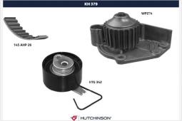 Pompa wodna + zestaw paska rozrządu Hutchinson KH 379WP274