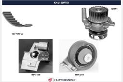 Pompa wodna + zestaw paska rozrządu Hutchinson KH 418WP51