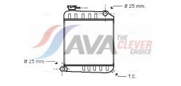 Chłodnica oleju, olej silnikowy AVA QUALITY COOLING ASM003