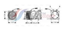 Sprężarka, klimatyzacja AVA Quality Cooling CLAK002