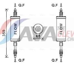 Chłodnica, układ chłodzenia silnika AVA QUALITY COOLING CP2038