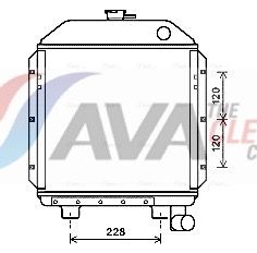 Chłodnica, układ chłodzenia silnika AVA QUALITY COOLING CS2017