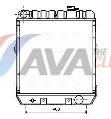 Chłodnica, układ chłodzenia silnika AVA QUALITY COOLING CS2023