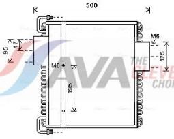 Chłodnica, układ chłodzenia silnika AVA QUALITY COOLING CS2047N