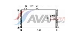 Chłodnica, układ chłodzenia silnika AVA QUALITY COOLING CS2057N