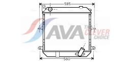 Chłodnica, układ chłodzenia silnika AVA Quality Cooling DN2327