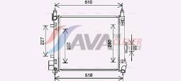 Chłodnica, układ chłodzenia silnika AVA QUALITY COOLING DN2418