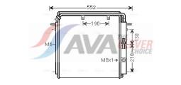 Chłodnica oleju, olej silnikowy AVA QUALITY COOLING DZ3043