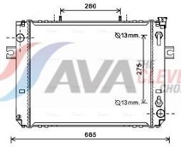 Chłodnica, układ chłodzenia silnika AVA Quality Cooling HRT2127