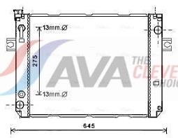 Chłodnica, układ chłodzenia silnika AVA QUALITY COOLING HRT2123