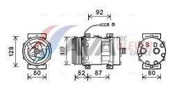 Sprężarka, klimatyzacja AVA Quality Cooling IVAK128