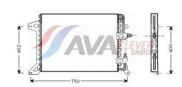 Chłodnica oleju, automatyczna przekładnia AVA QUALITY COOLING IV3163