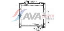 Chłodnica, układ chłodzenia silnika AVA QUALITY COOLING JB2018N