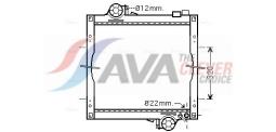 Chłodnica, układ chłodzenia silnika AVA QUALITY COOLING JB2021