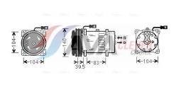 Chłodnica, układ chłodzenia silnika AVA QUALITY COOLING MF2038