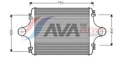 Chłodnica, układ chłodzenia silnika AVA QUALITY COOLING MN2123