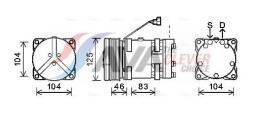 Sprężarka, klimatyzacja AVA Quality Cooling NHAK011