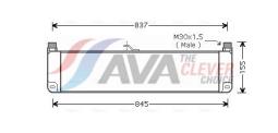 Chłodnica oleju, olej silnikowy AVA Quality Cooling RE3027