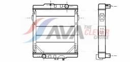 Chłodnica, układ chłodzenia silnika AVA QUALITY COOLING PS2005