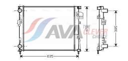 Chłodnica, układ chłodzenia silnika AVA QUALITY COOLING RT2171