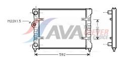 Wentylator, chłodzenie silnika AVA QUALITY COOLING SCF070